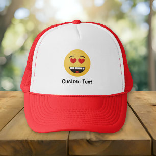 Smiling Face with Heart-Shaped Eyes Trucker Hat