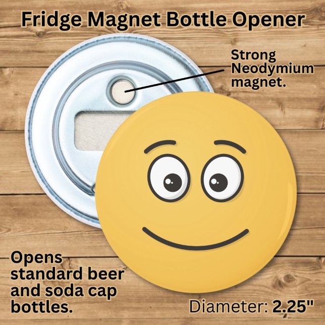 Smiling Face with Open Eyes Bottle Opener (Creator Uploaded)