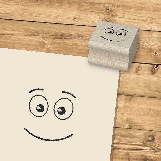 Smiling Face with Open Eyes Rubber Stamp (Creator Uploaded)