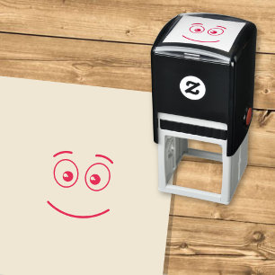 Smiling Face with Open Eyes Self-inking Stamp