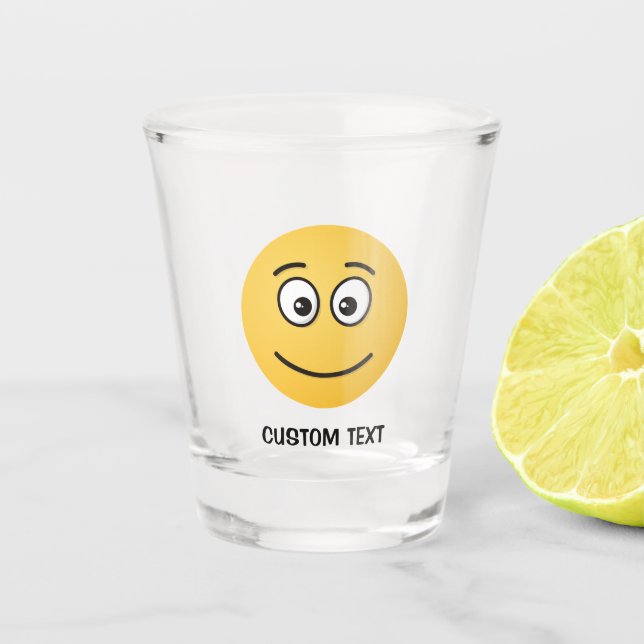 Smiling Face with Open Eyes Shot Glass (Front)