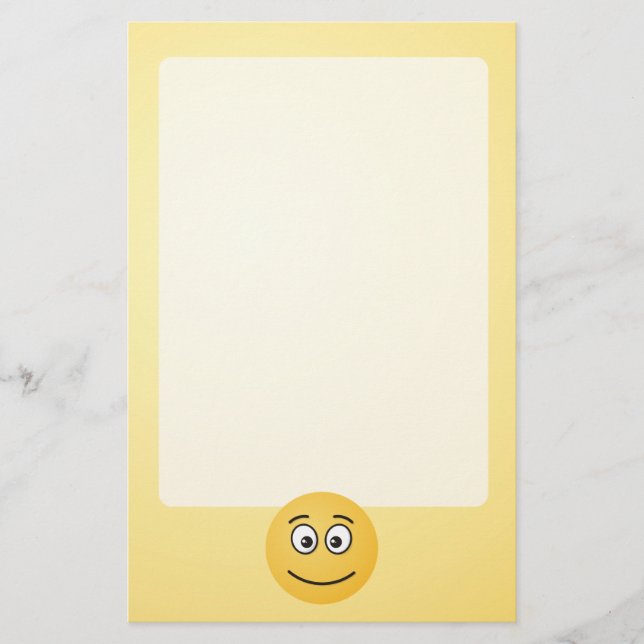 Smiling Face with Open Eyes Stationery (Front)