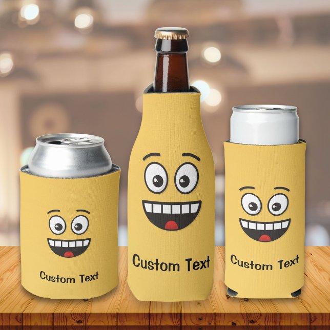 Smiling Face with Open Mouth Can Cooler (Creator Uploaded)