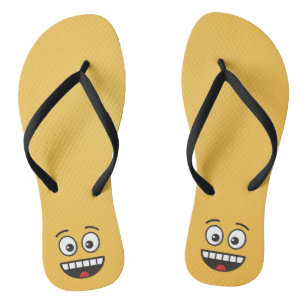 Smiling Face with Open Mouth Flip Flops