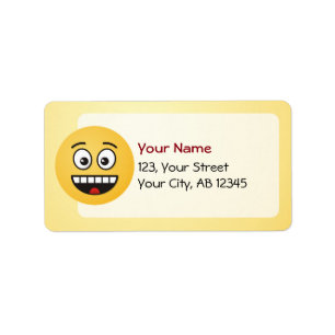 Smiling Face with Open Mouth Label