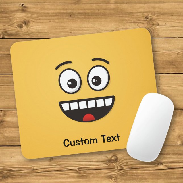 Smiling Face with Open Mouth Mouse Pad (Creator Uploaded)