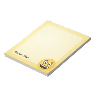 Smiling Face with Open Mouth Notepad