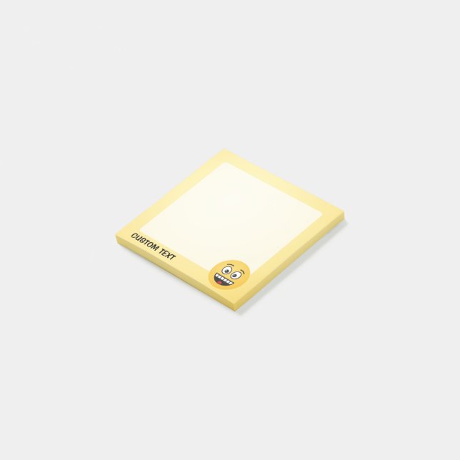 Smiling Face with Open Mouth Post-it Notes (Angled)