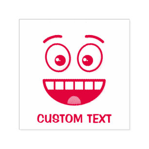 Smiling Face with Open Mouth Self-inking Stamp
