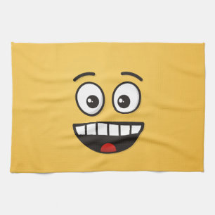 Smiling Face with Open Mouth Tea Towel