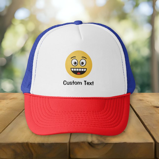 Smiling Face with Open Mouth Trucker Hat (Creator Uploaded)