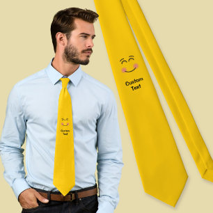 Smiling Face with Smiling Eyes Neck Tie