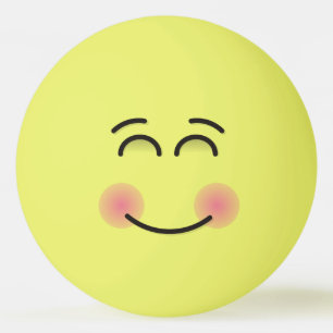 Smiling Face with Smiling Eyes Ping Pong Ball