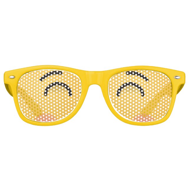Smiling Face with Smiling Eyes Retro Sunglasses (Front)