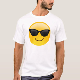 Smiling Face With Sunglasses Cool Emoji T-Shirt