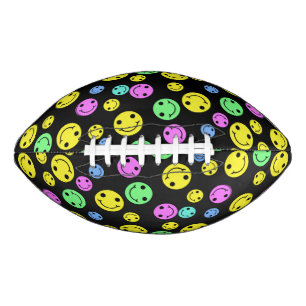 Smiling Faces Black American Football