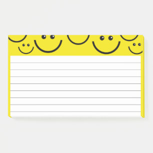 Smiling Faces in Sunshine Yellow Post-it Notes