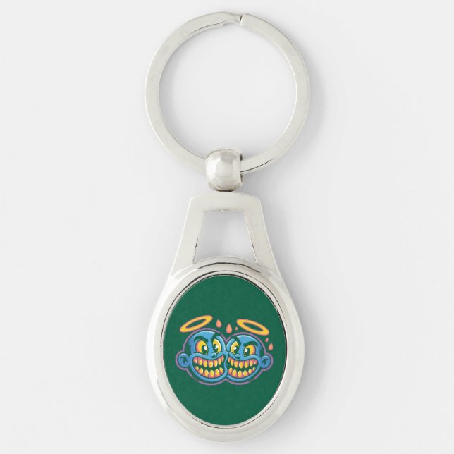 Smiling faces. key ring (Front)