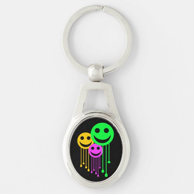 Smiling faces key ring (Front)