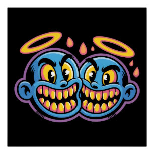 Smiling faces. poster