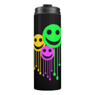 Smiling faces thermal tumbler