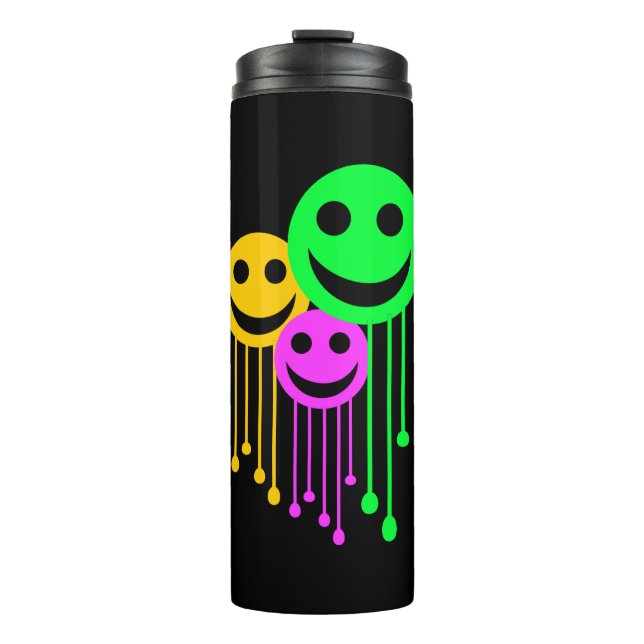 Smiling faces thermal tumbler (Front)