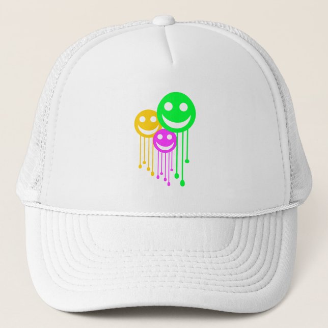 Smiling faces trucker hat (Front)