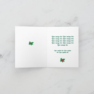 Smiling Fancy AI Christmas Elf with Top Hat Holiday Card
