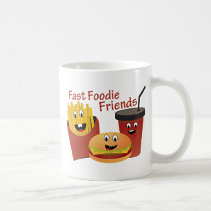 Smiling Fast Foodie Friends Coffee Mug