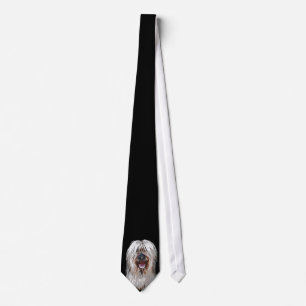 Smiling Fawn Briard Tie