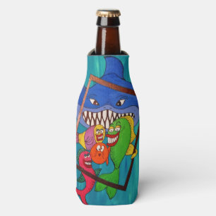 Smiling Fish Bottle and Can Cooler