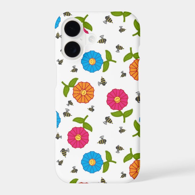Smiling Flowers and Bees (Back)