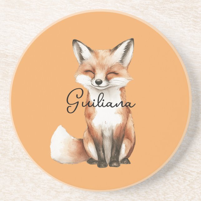 Smiling Fox Coaster (Front)