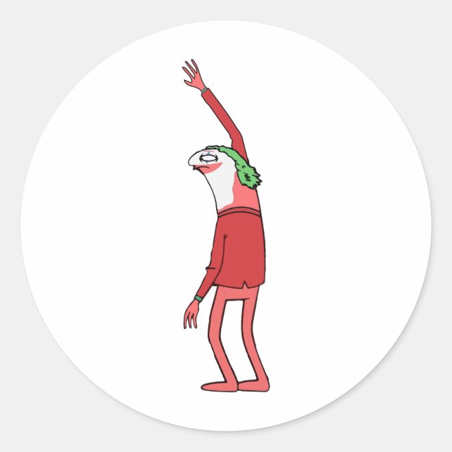 Smiling Friends Alan Psychicpebbles Adult Swim Classic Round Sticker (Front)