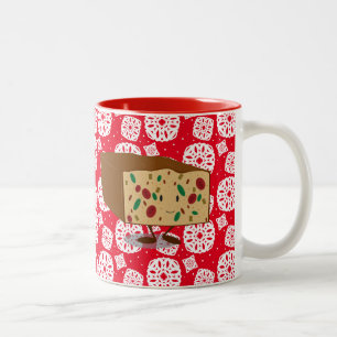 Smiling Fruitcake Two-Tone Coffee Mug
