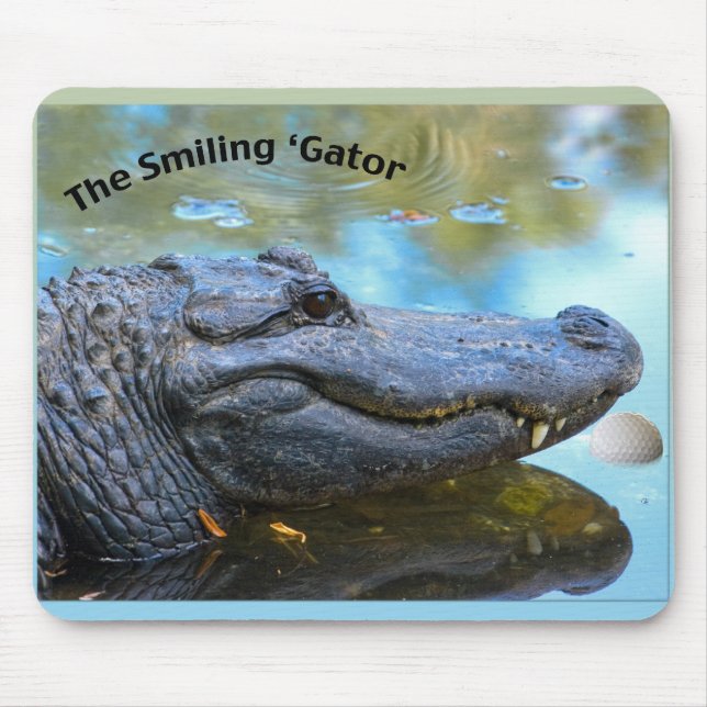 Smiling 'Gator Mousepad (Front)