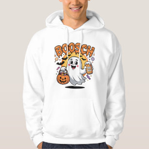 Smiling Ghost with Candy & Boo Brew Hoodie