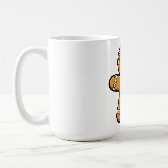Smiling Gingerbread Man Mug (Left)
