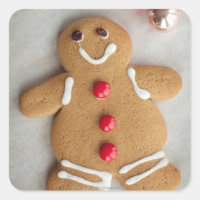Smiling gingerbread man