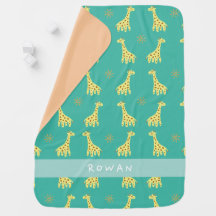 Smiling Giraffe & Sunshine Personalised Baby Blank