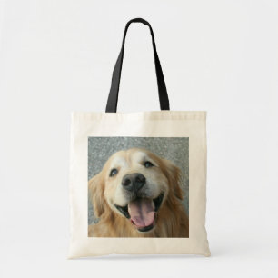 Smiling Golden Retriever Tote Bag