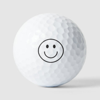 Smiling golf ball