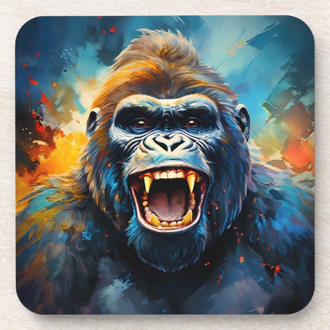 Smiling Gorilla  Coaster (Front)