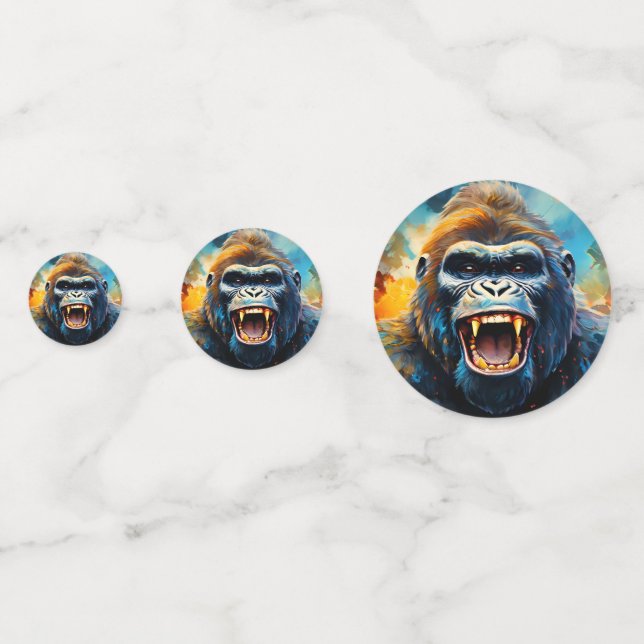 Smiling Gorilla  Confetti (Fronts)