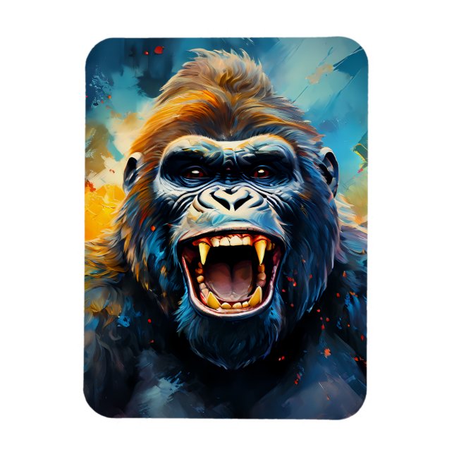 Smiling Gorilla  Magnet (Vertical)