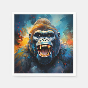 Smiling Gorilla  Napkin
