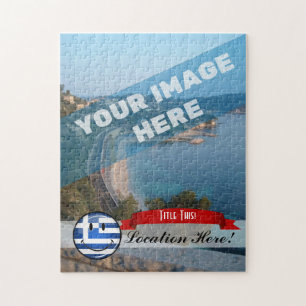 Smiling Greek Flag Jigsaw Puzzle