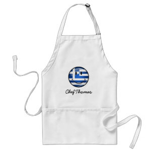 Smiling Greek Flag Standard Apron