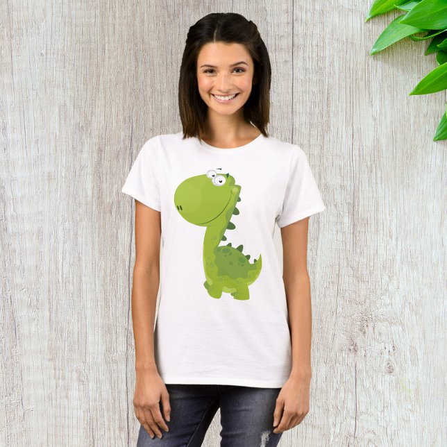 Smiling Green Dino T-Shirt (Creator Uploaded)