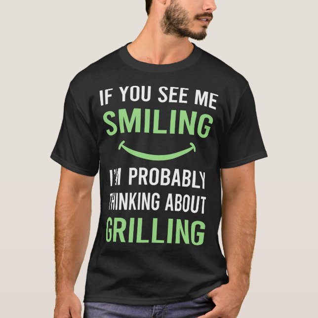 Smiling Grilling T-Shirt (Front)